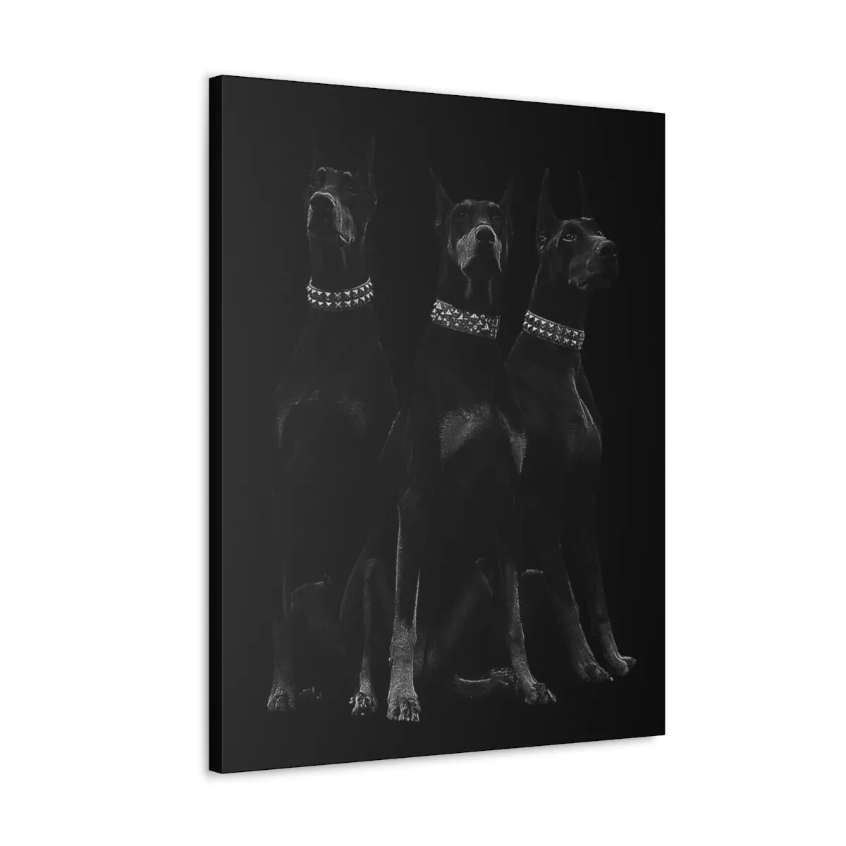Dobermans Pinscher Gangster Dog Art Canvas Gallery Wraps - Image 65