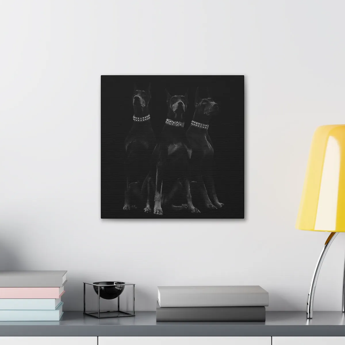 Dobermans Pinscher Gangster Dog Art Canvas Gallery Wraps - Image 74