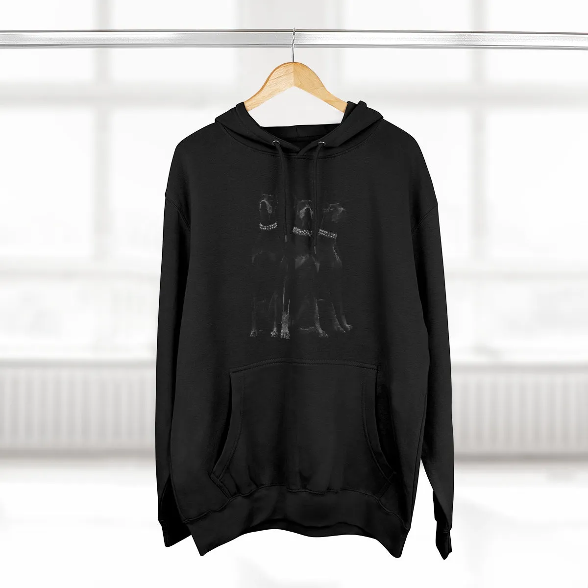 Dobermans Pinscher Gangster Dog Art Pullover Hoodie - Image 3
