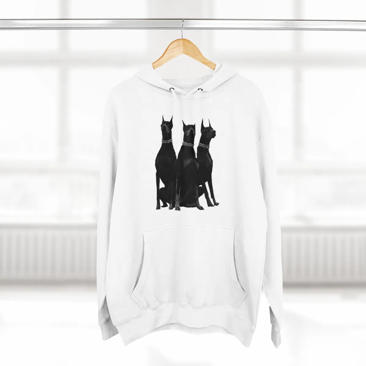 Dobermans Pinscher Gangster Dog Art Pullover Hoodie - Image 6