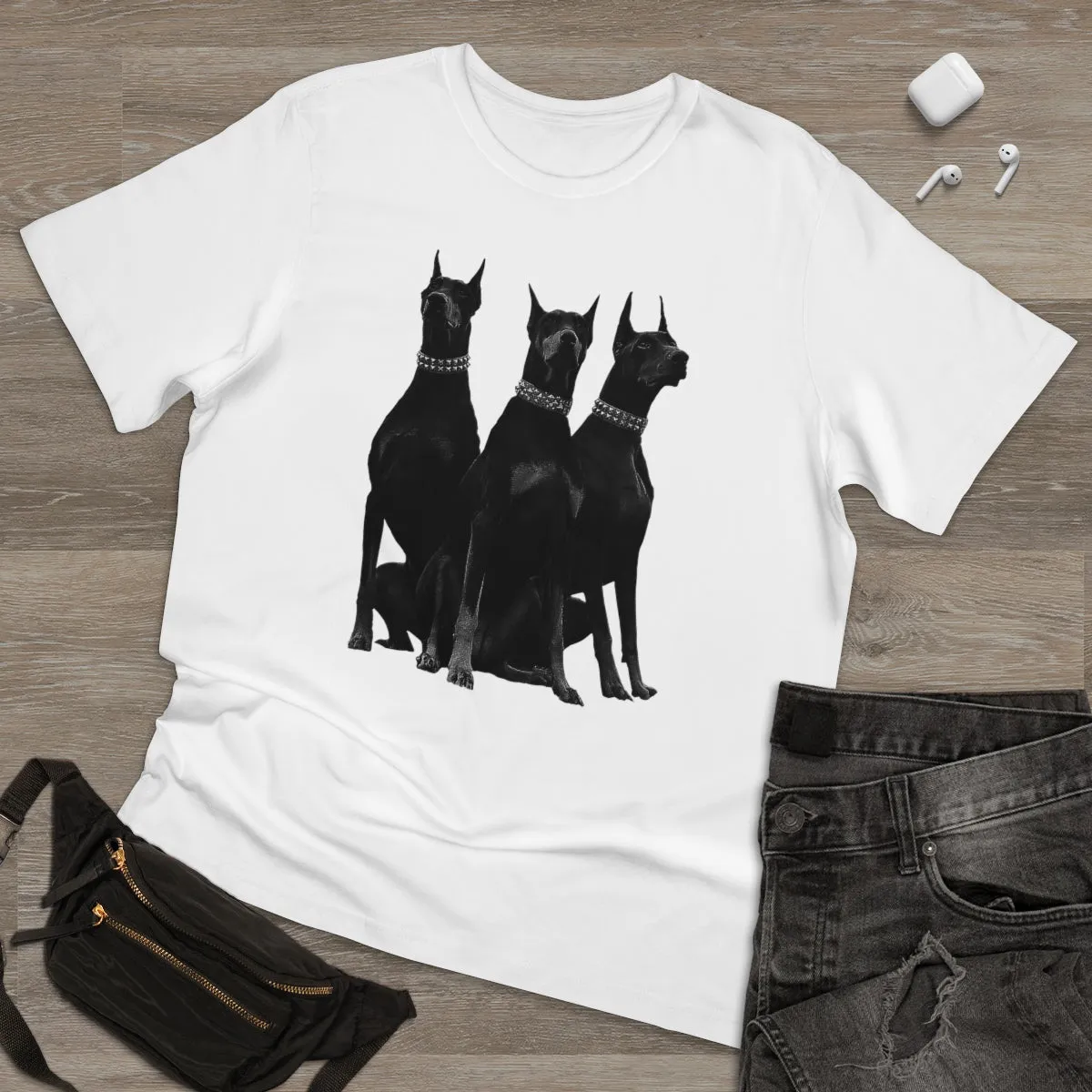 Dobermans Pinscher Gangster Dog Art T-shirt - Image 2