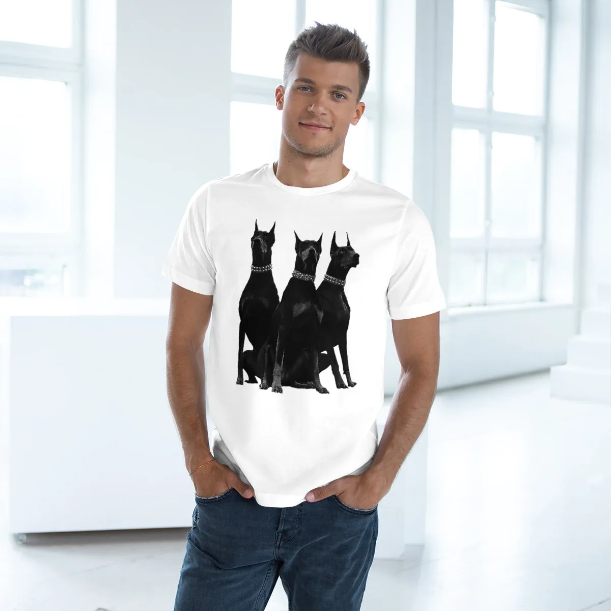 Dobermans Pinscher Gangster Dog Art T-shirt - Image 4