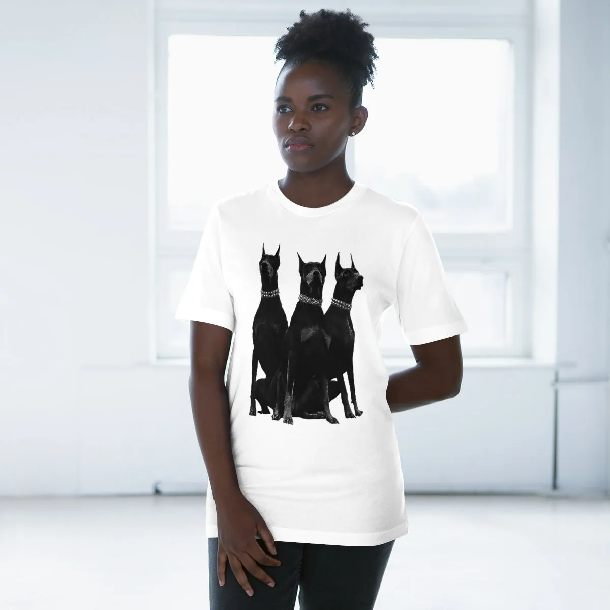 Dobermans Pinscher Gangster Dog Art T-shirt - Image 5
