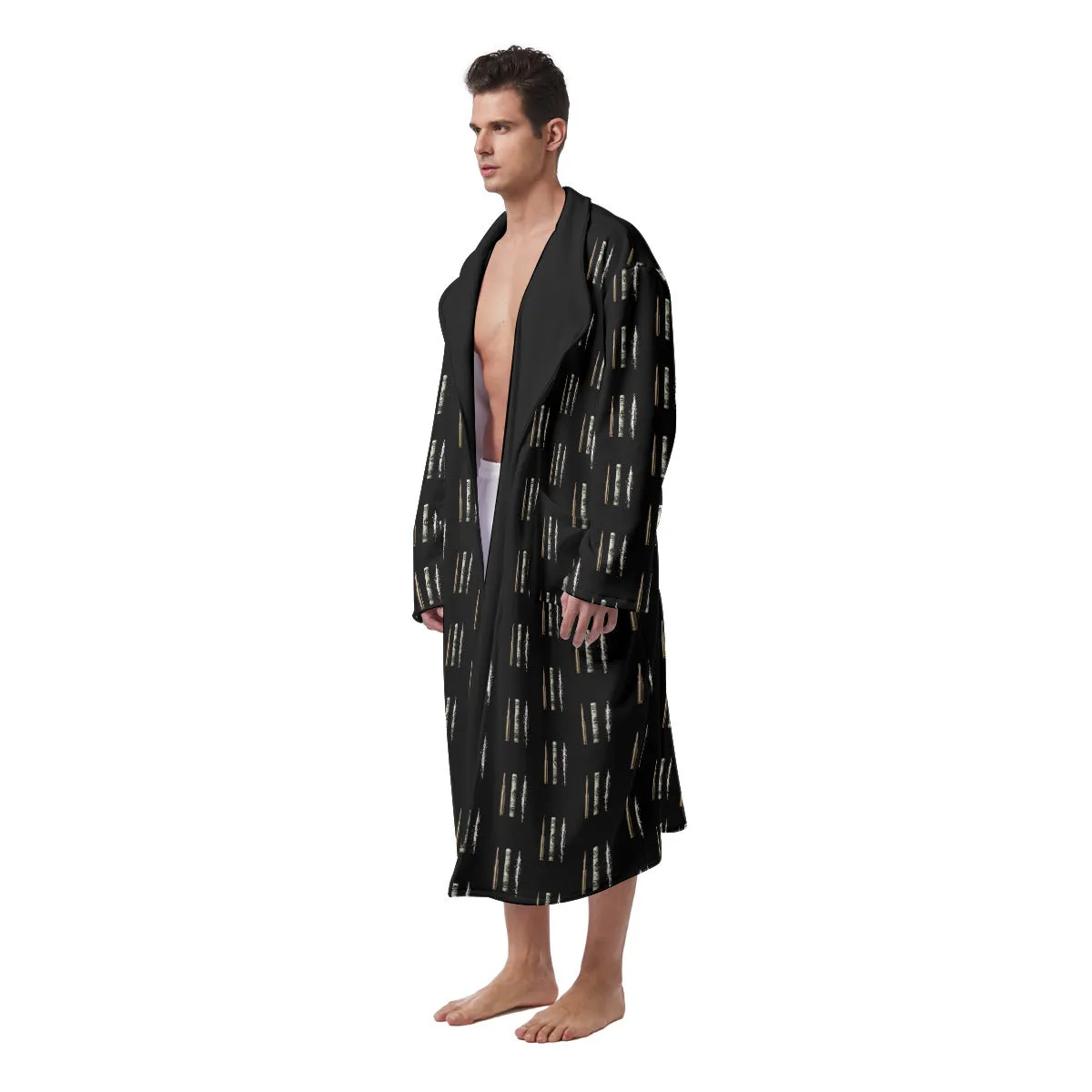Don El Patron Colombian Boss Mobster Heavy Fleece Robe - Image 2