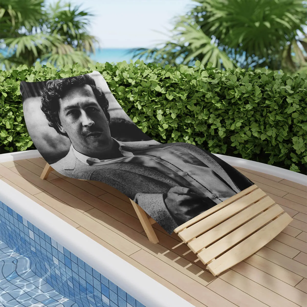 Don Pablo El Patron Medellin El Jefe Beach Towel - Image 3
