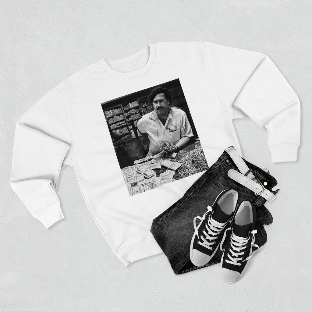 Don Pablo Escobar and his Money on the table Sweatshirt - Image 5
