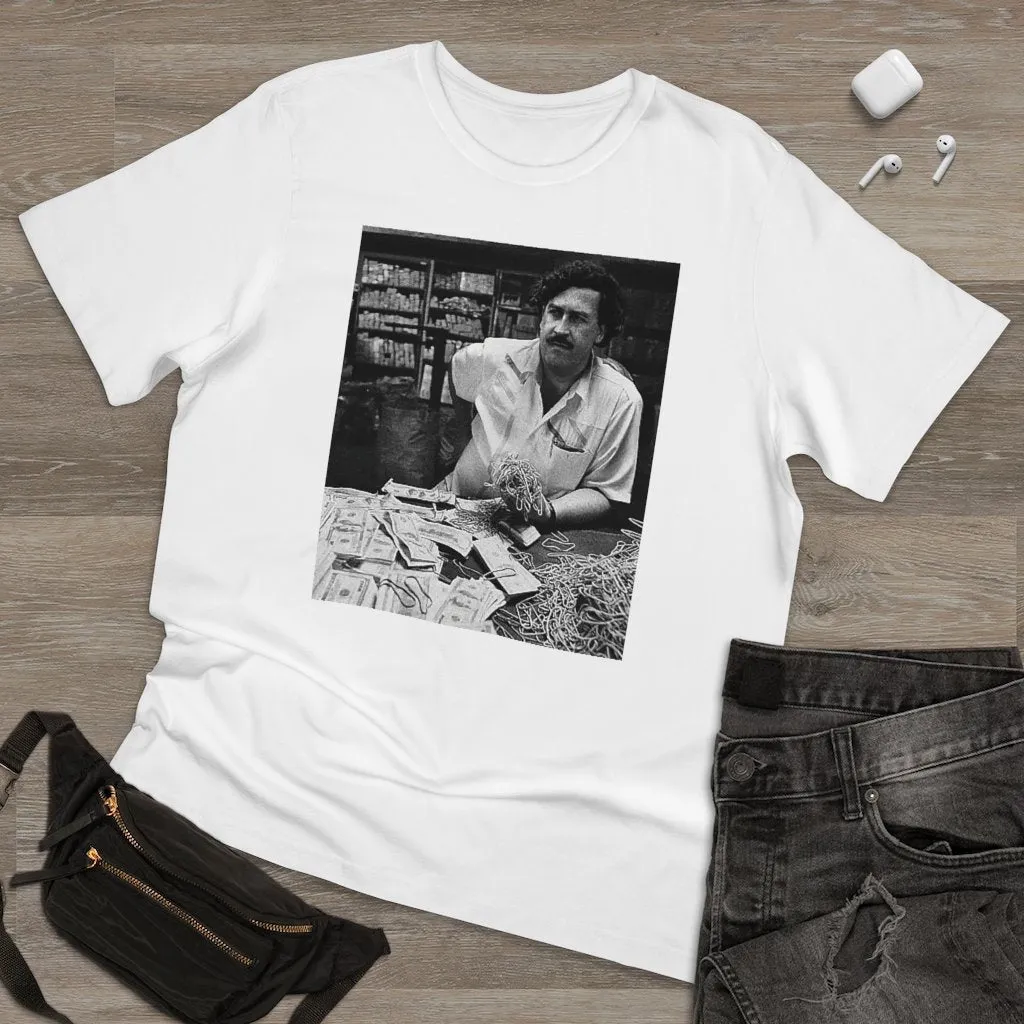 Don Pablo Escobar and his Money on the table T-shirt - Image 2
