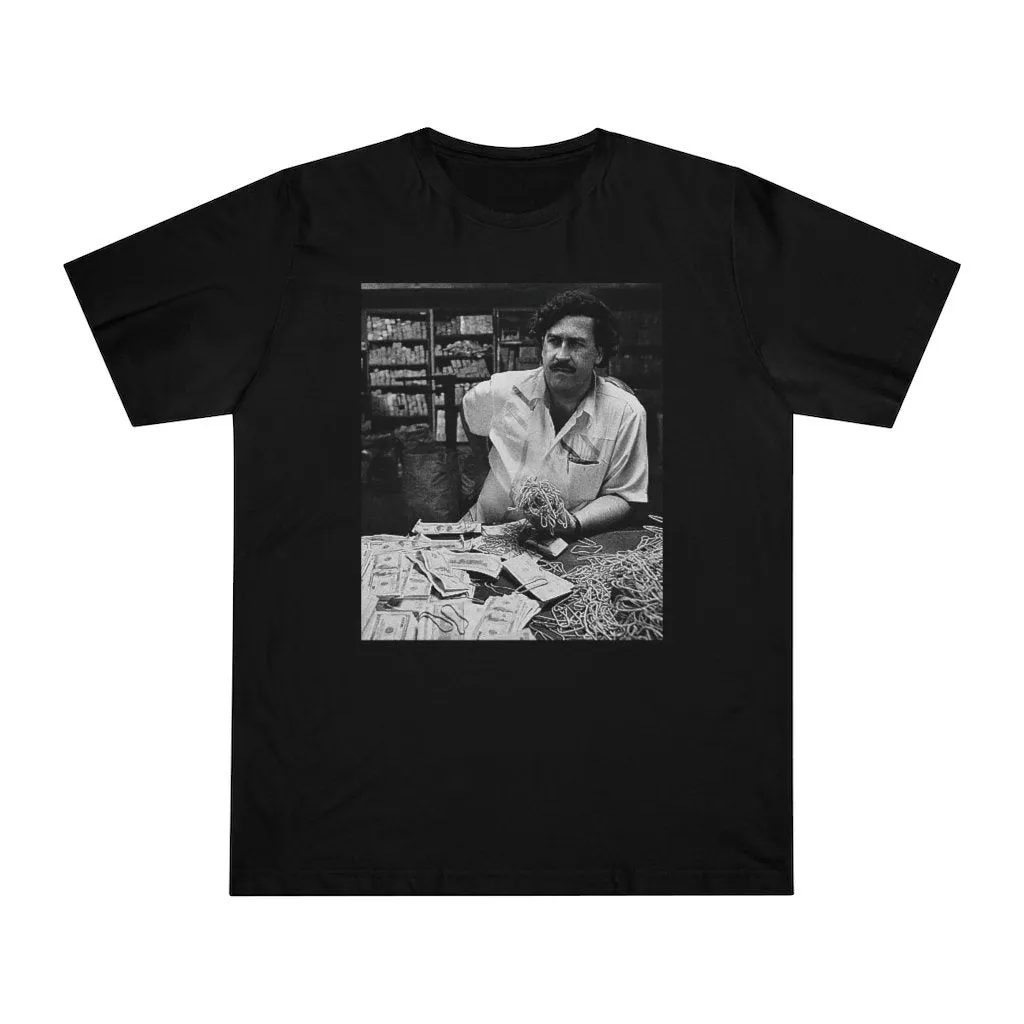 Don Pablo Escobar and his Money on the table T-shirt - Image 6