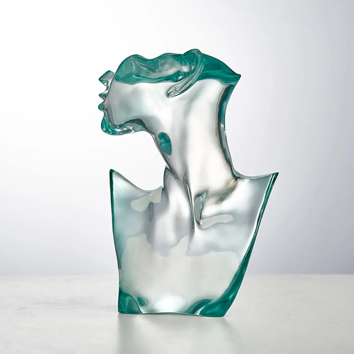 Elegant Transparent Portrait Modern Sculpture - Image 11