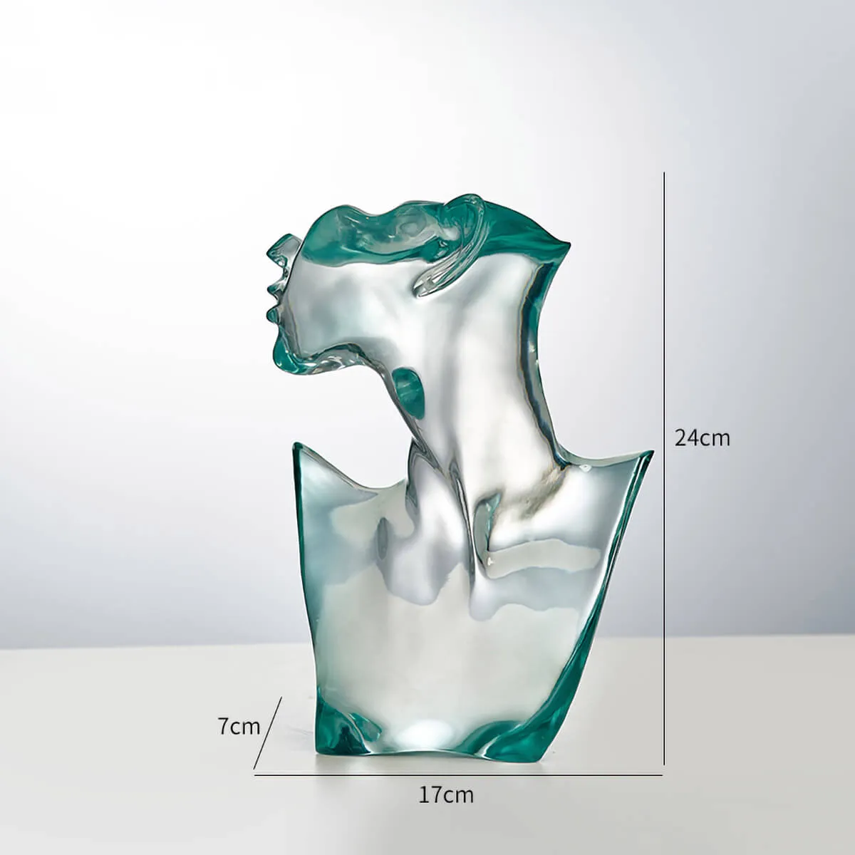 Elegant Transparent Portrait Modern Sculpture - Image 15