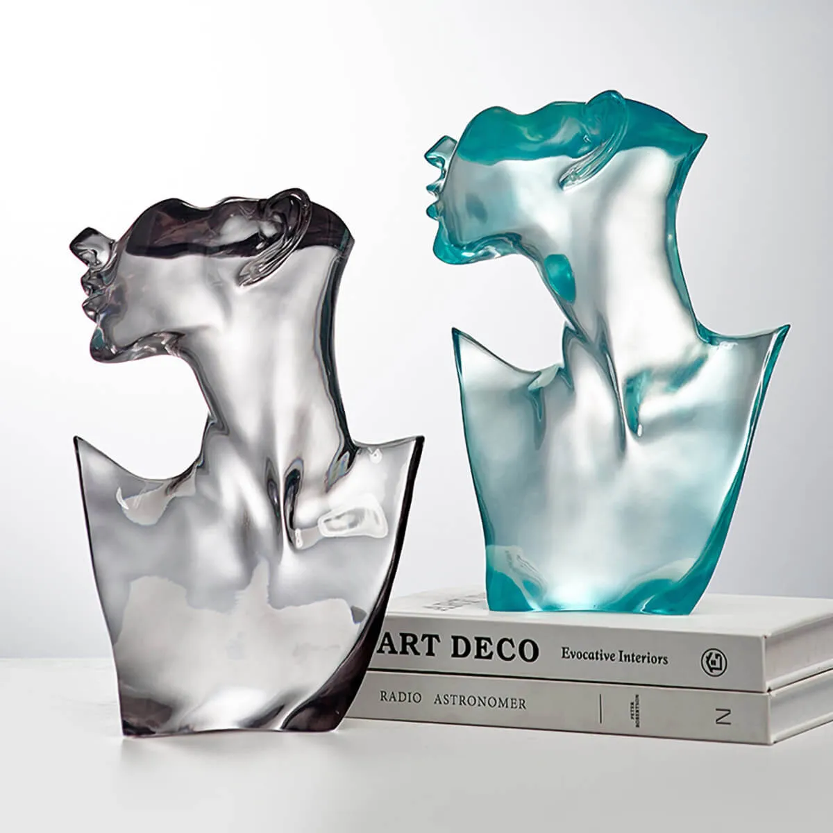 Elegant Transparent Portrait Modern Sculpture - Image 7