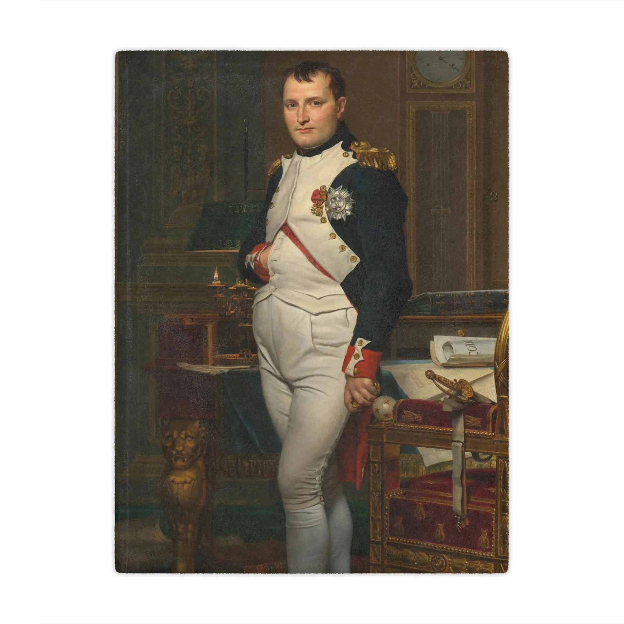 Emperor Napoleon in His Study at the Tuileries Blanket