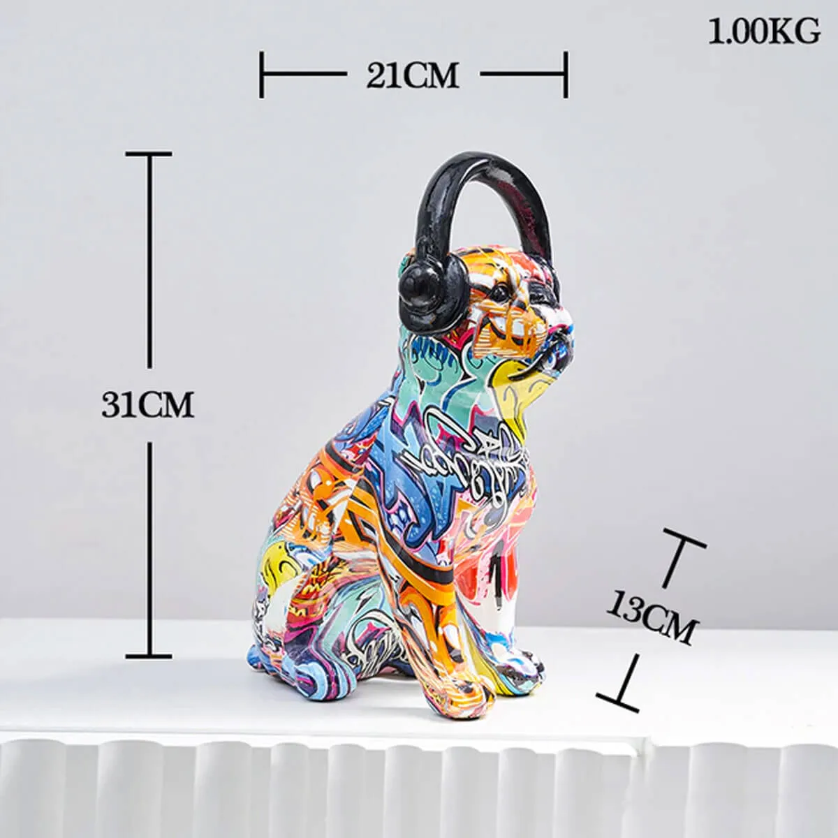 English Bulldog Puppy Statue Creative Dog Sculpture - Image 5