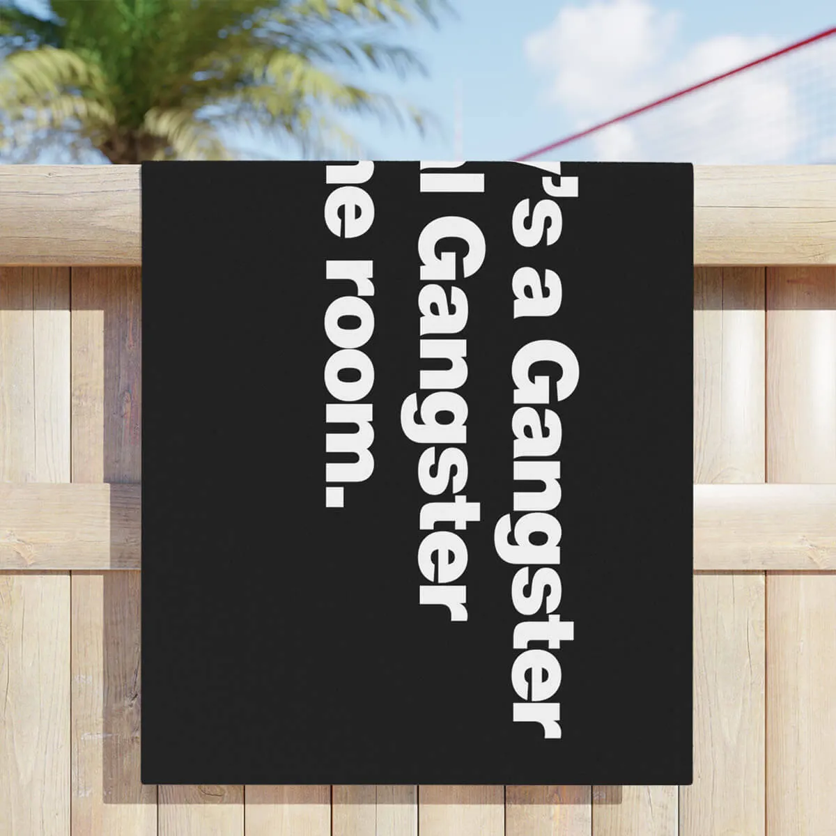 Everybody is a Gangster John Gotti Beach Towel - Image 2
