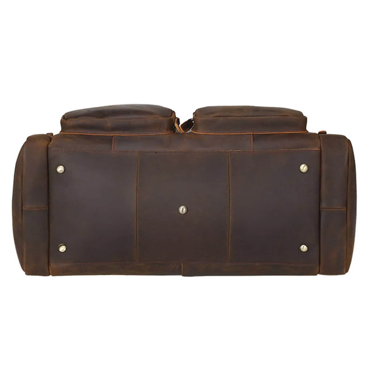 Extra Large Genuine Leather Travel Duffel Bag - Image 4