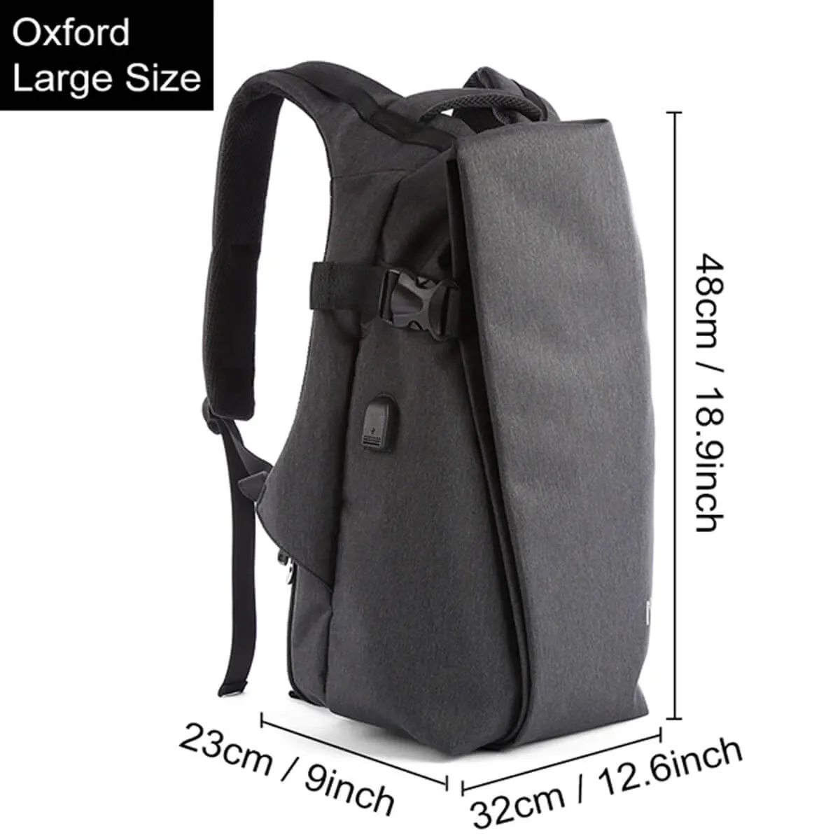 Fashion Style High-Quality USB Charge Travel Laptop Waterproof Backpack - Image 10