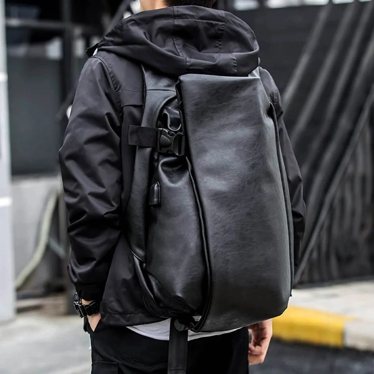 Fashion Style High-Quality USB Charge Travel Laptop Waterproof Backpack - Image 11