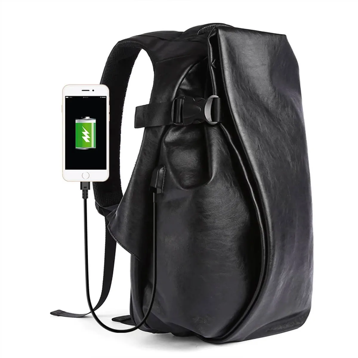 Fashion Style High-Quality USB Charge Travel Laptop Waterproof Backpack - Image 5