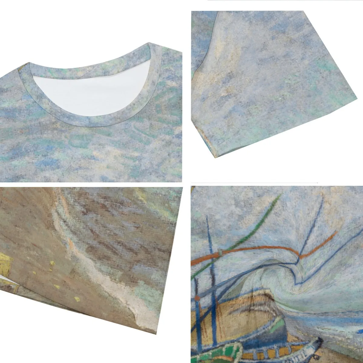 Fishing Boats on the Beach at Saintes-Maries T-Shirt - Image 3