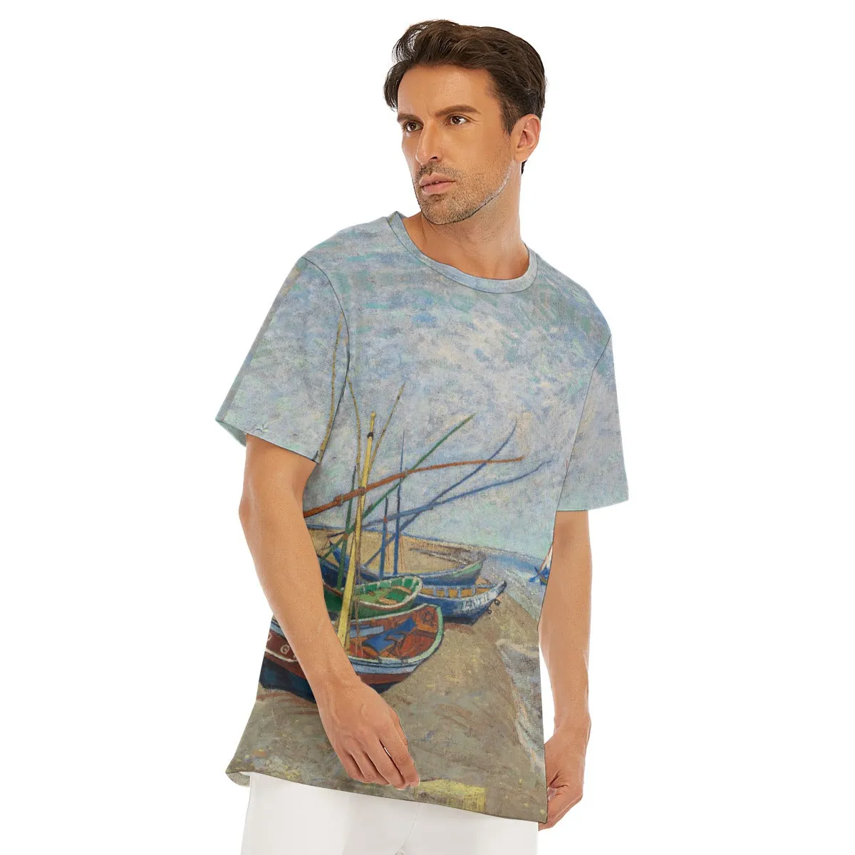 Fishing Boats on the Beach at Saintes-Maries T-Shirt - Image 5
