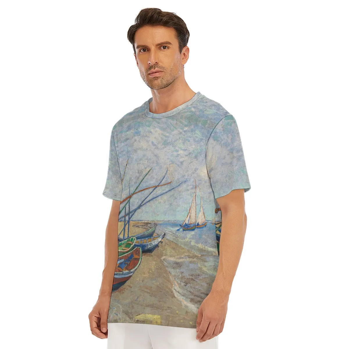 Fishing Boats on the Beach at Saintes-Maries T-Shirt - Image 6