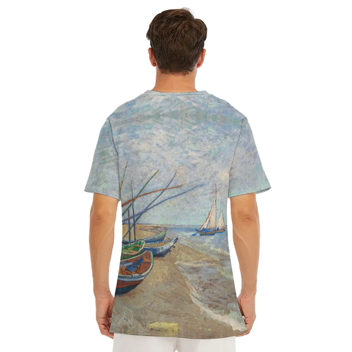 Fishing Boats on the Beach at Saintes-Maries T-Shirt - Image 7