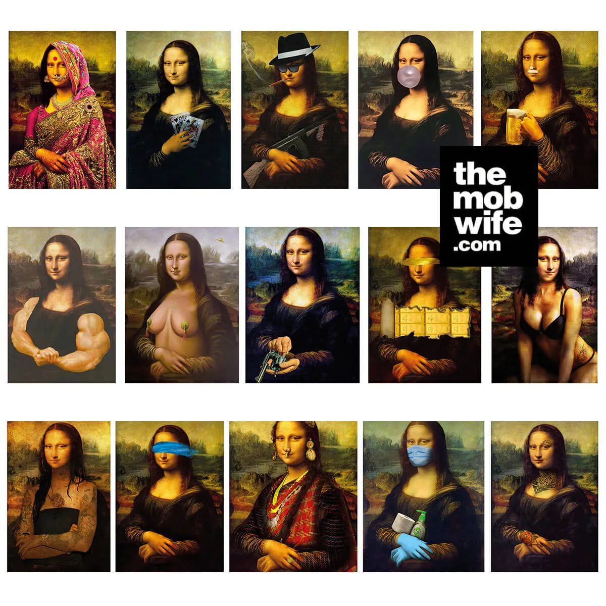 Funny Mona Lisa Meme Famous Painting Iconic Canvas Wall Art - Image 13