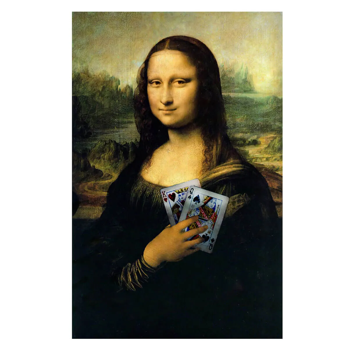 Funny Mona Lisa Meme Famous Painting Iconic Canvas Wall Art - Image 6