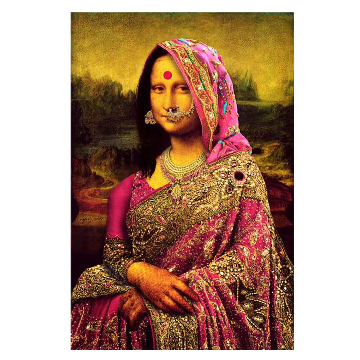 Funny Mona Lisa Meme Famous Painting Iconic Canvas Wall Art - Image 7
