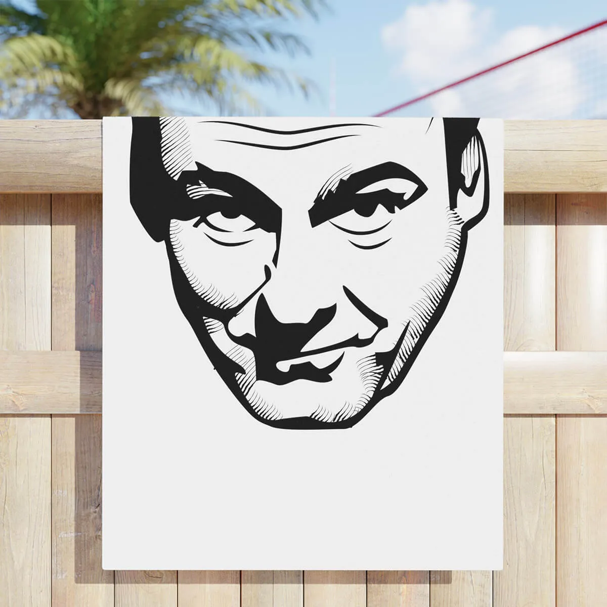 Gangster Tony Soprano from New Jersey Beach Towel - Image 2