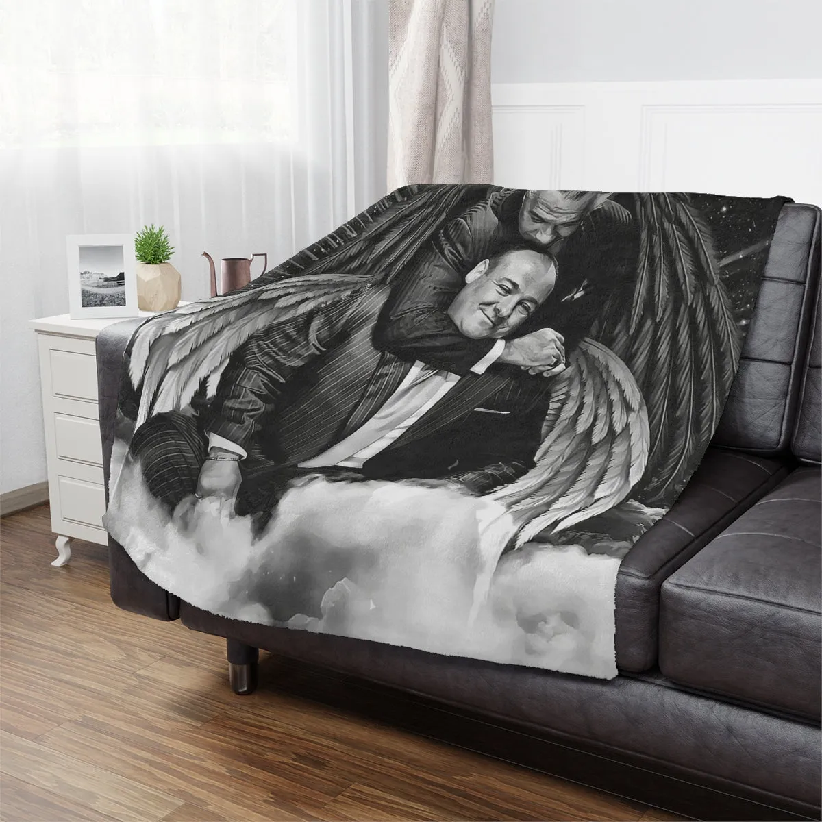 Gangsters and Angels Minky Blanket - Image 3