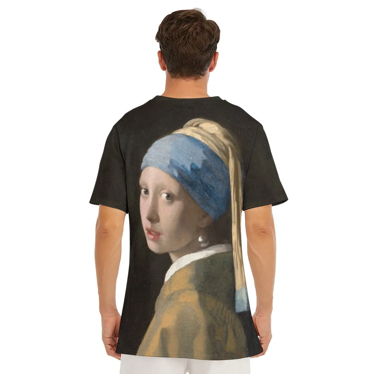 Girl with a Pearl Earring Johannes Vermeer T-Shirt - Image 7