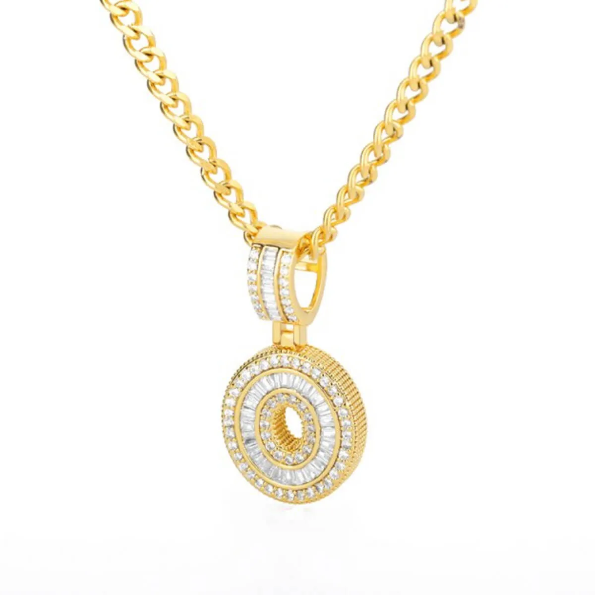 Golden Alphabet Cuban Letter Initial Necklace - Image 23