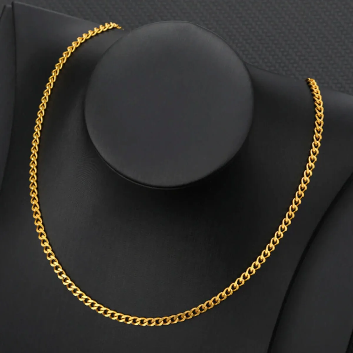 Golden Alphabet Cuban Letter Initial Necklace - Image 8