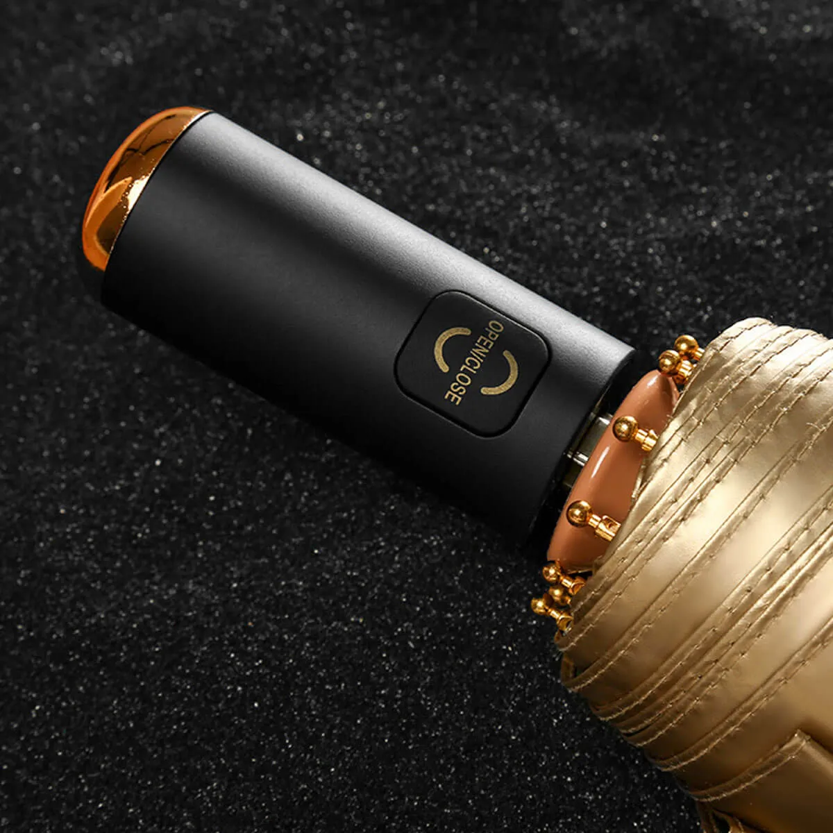 Golden Fully Automatic Windproof Folding Umbrella - Image 7