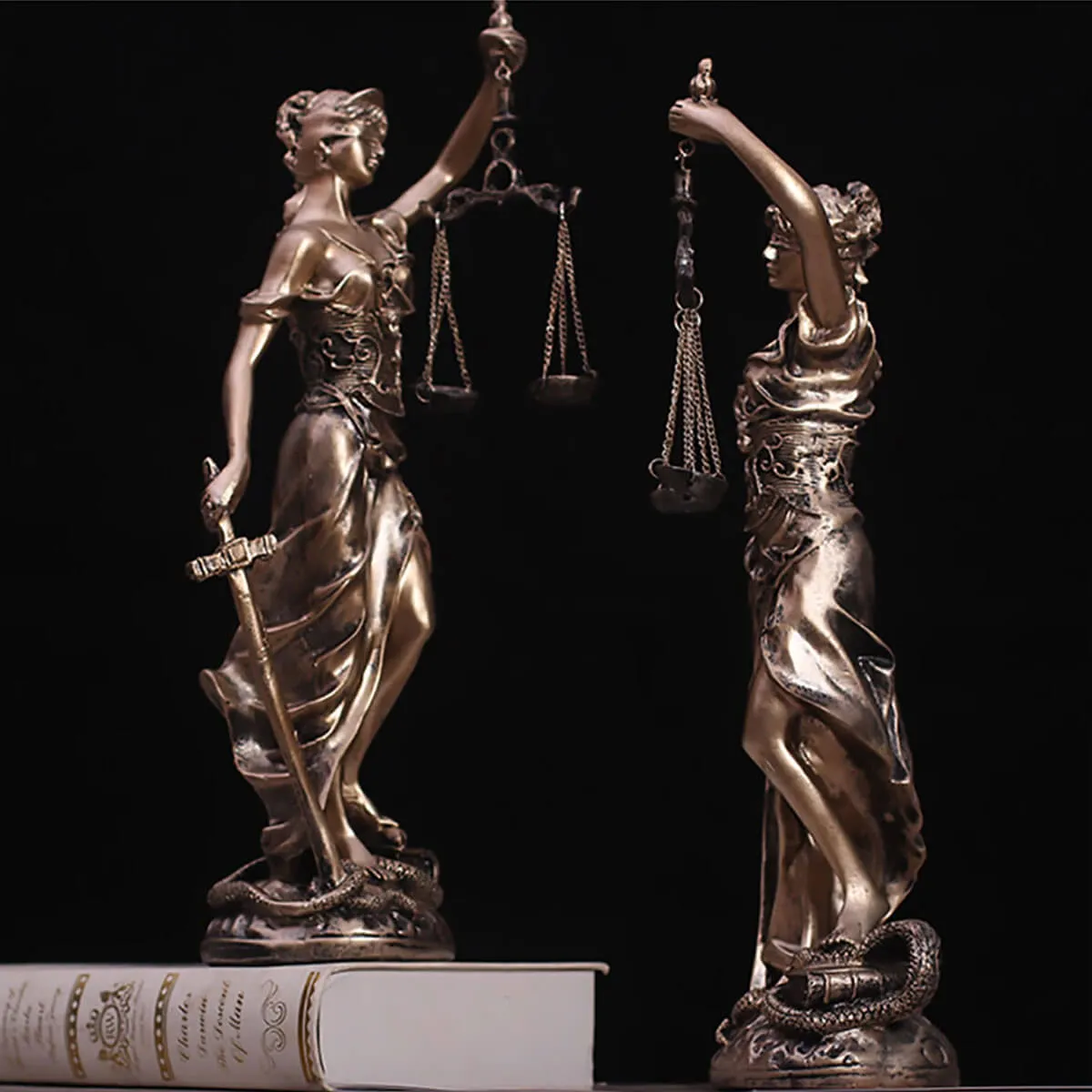 Greek Justice Goddess Fair Sculpture Law Statue - Image 4