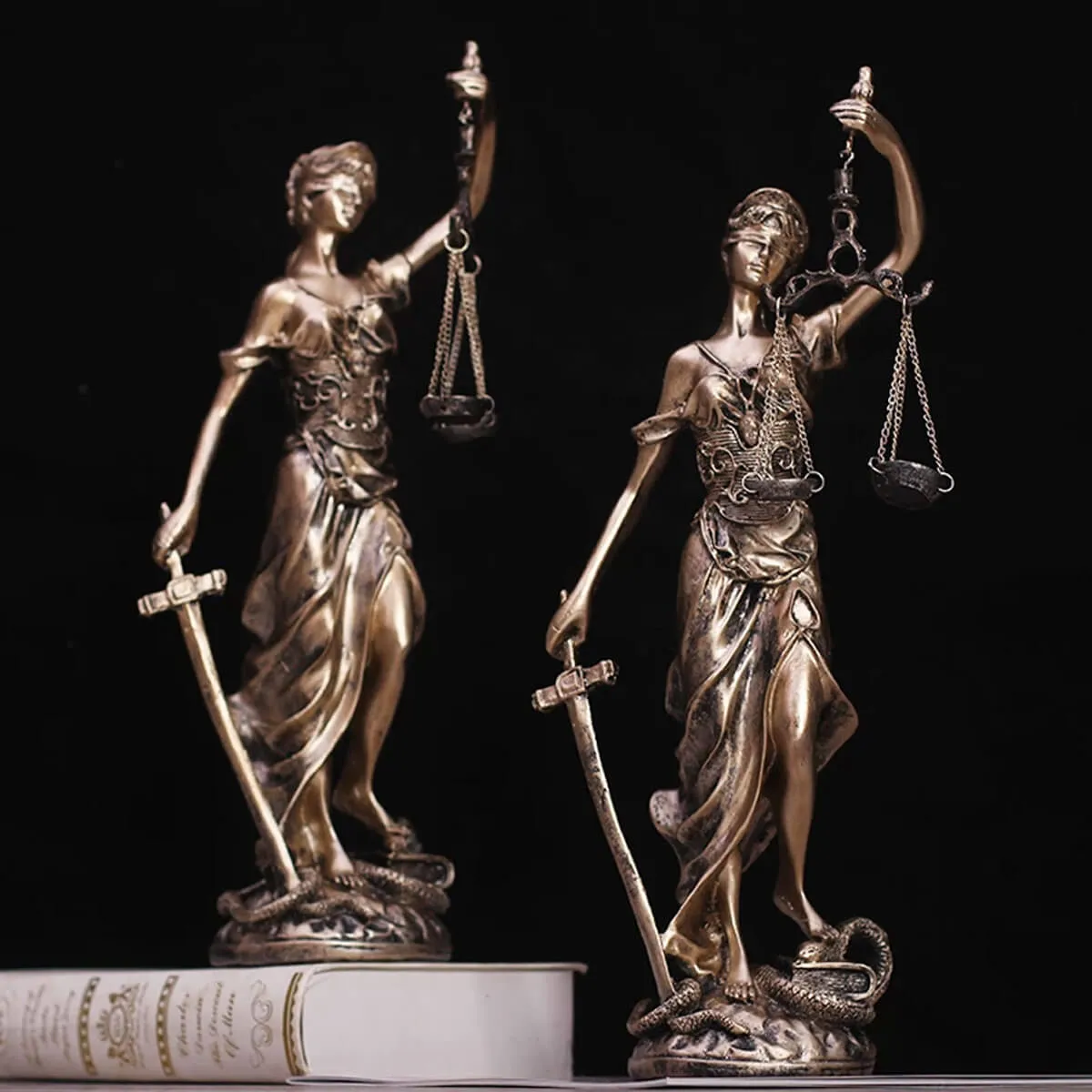 Greek Justice Goddess Fair Sculpture Law Statue - Image 5