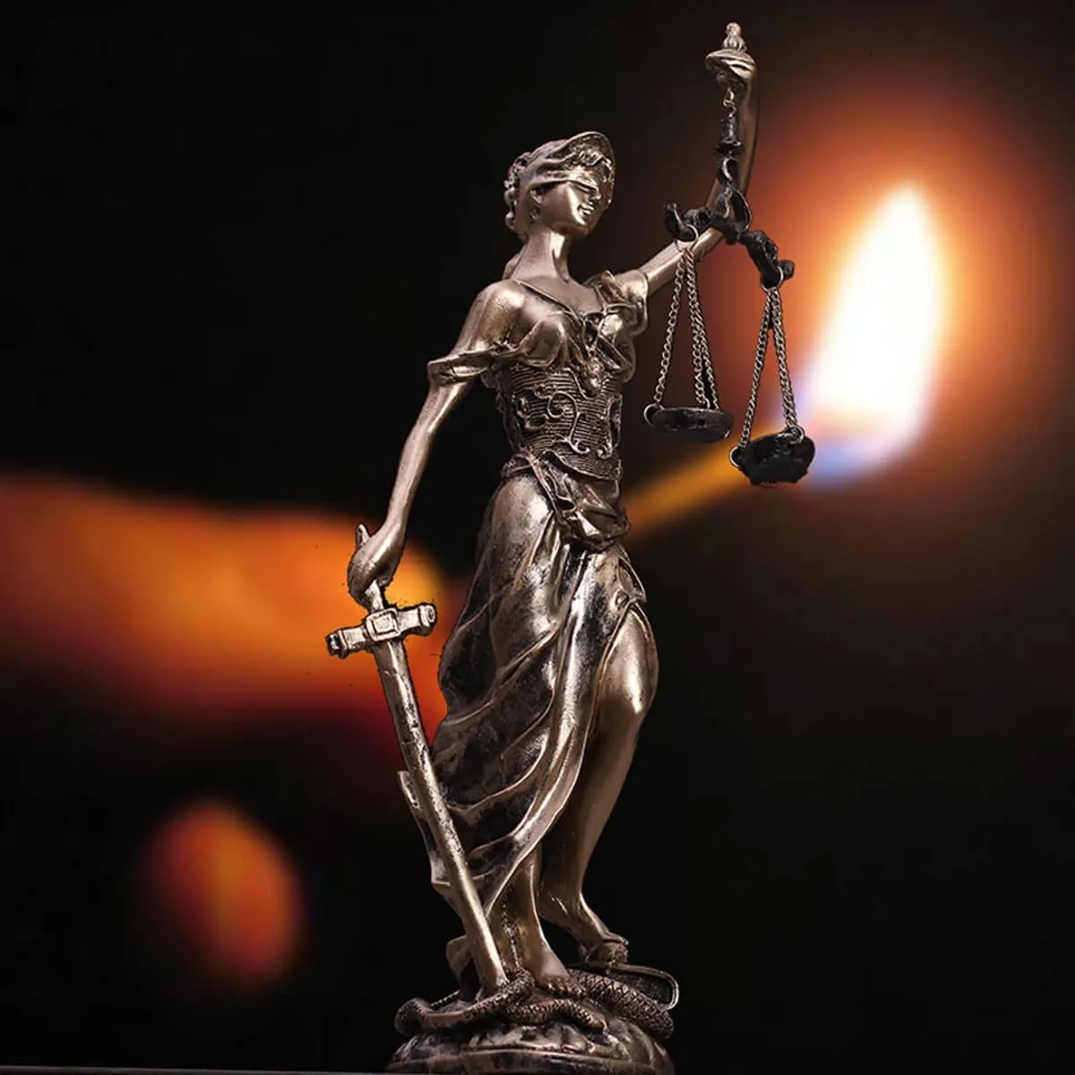 Greek Justice Goddess Fair Sculpture Law Statue - Image 7