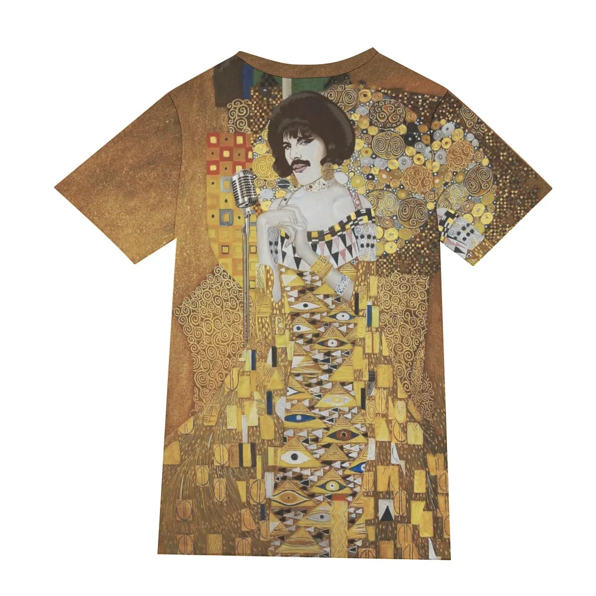 Gustav Klimt Golden Freddie Mercury T-Shirt - Image 2