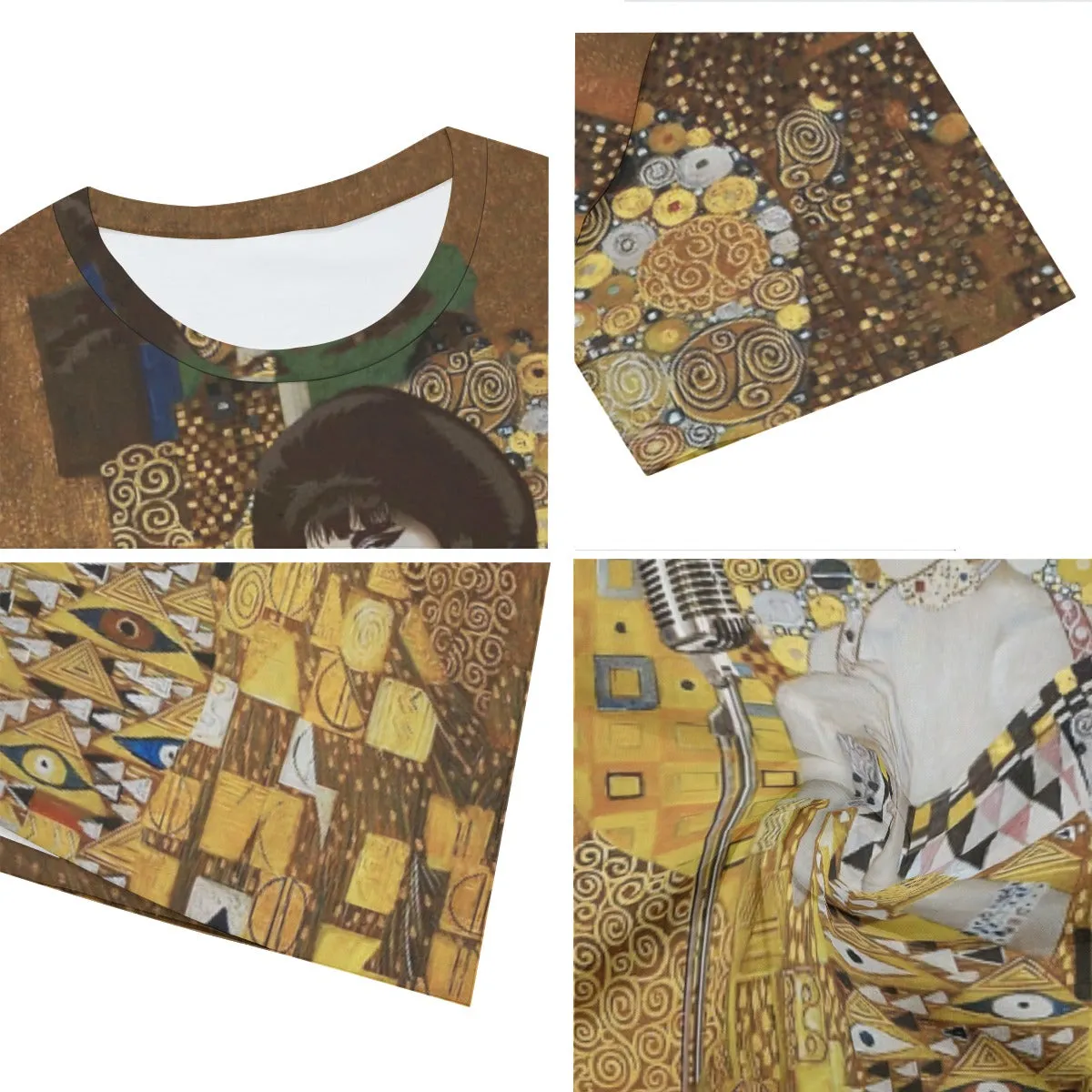 Gustav Klimt Golden Freddie Mercury T-Shirt - Image 3