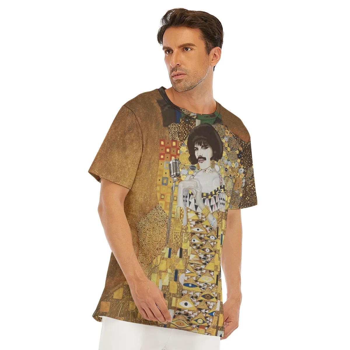 Gustav Klimt Golden Freddie Mercury T-Shirt - Image 5