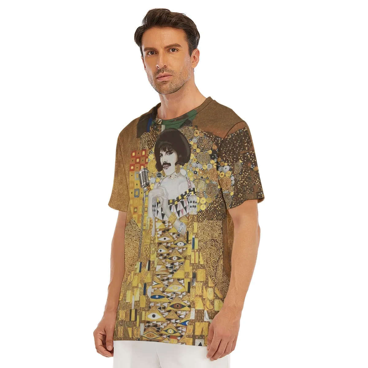 Gustav Klimt Golden Freddie Mercury T-Shirt - Image 6