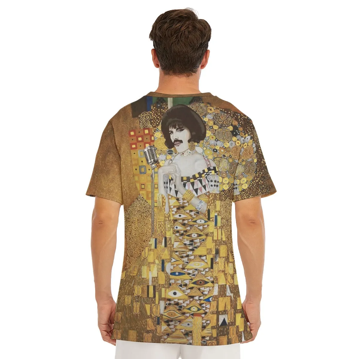 Gustav Klimt Golden Freddie Mercury T-Shirt - Image 7