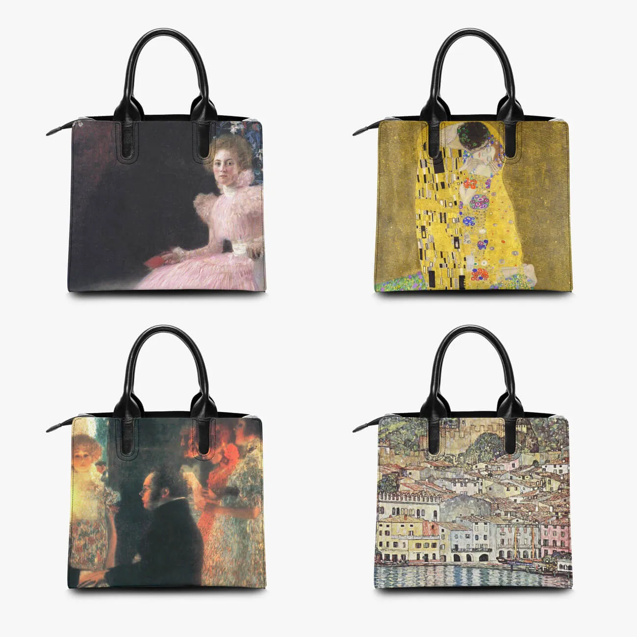 Gustav Klimt's The Virgin Painting Art Leather Handbag - Image 4