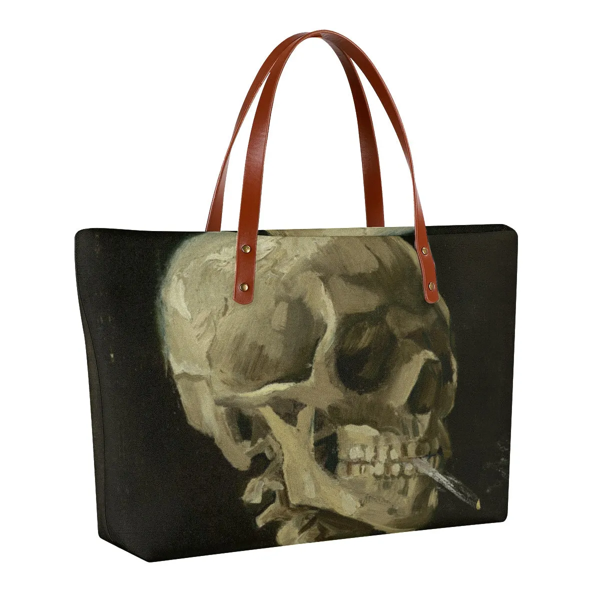 Head of a Skeleton by Van Gogh Tote Bag - Image 2