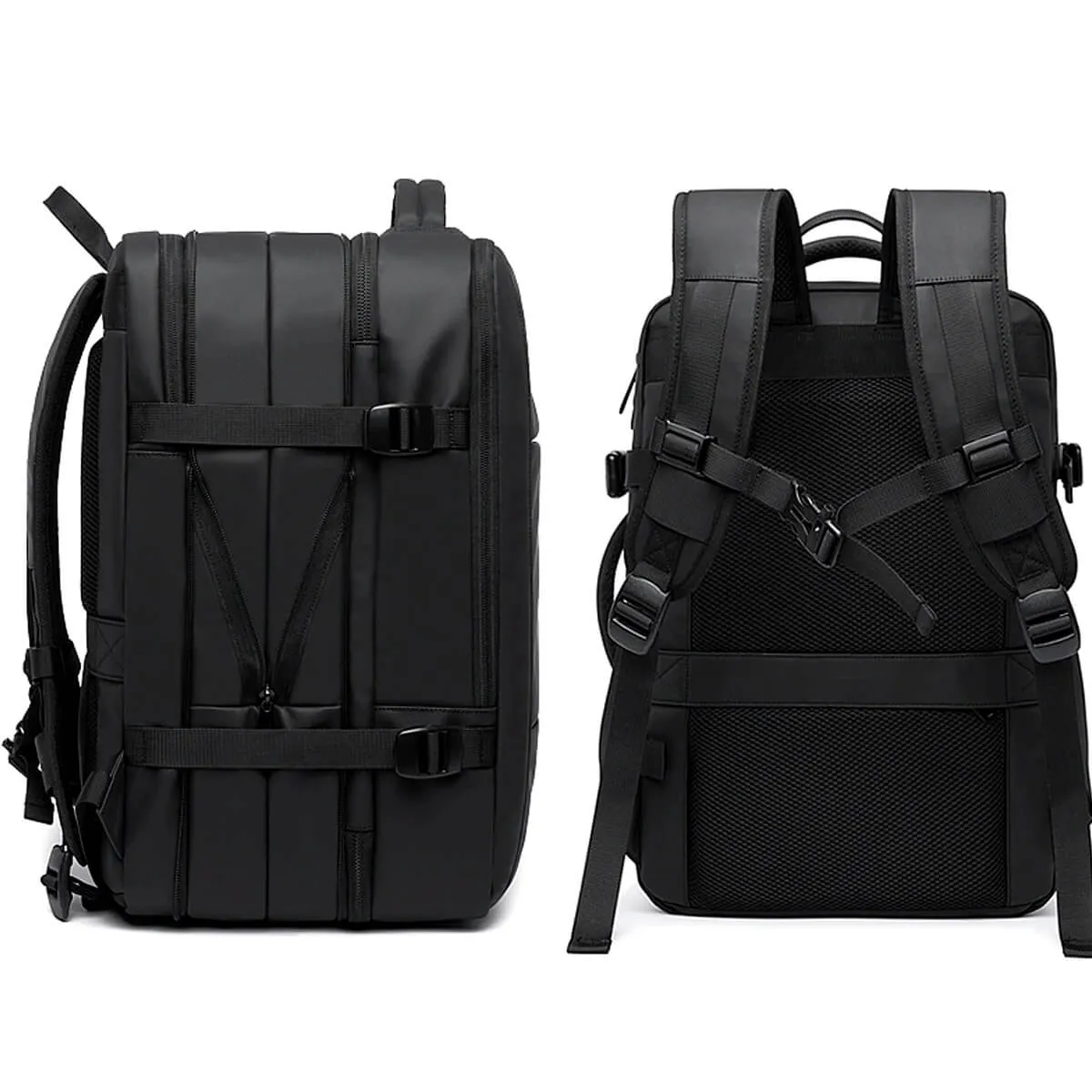 High-Quality Expandable USB Charging Large Capacity Backpack - Image 2