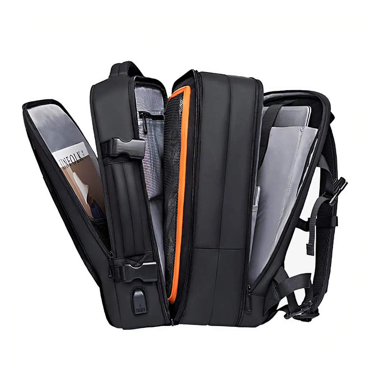 High-Quality Expandable USB Charging Large Capacity Backpack - Image 4