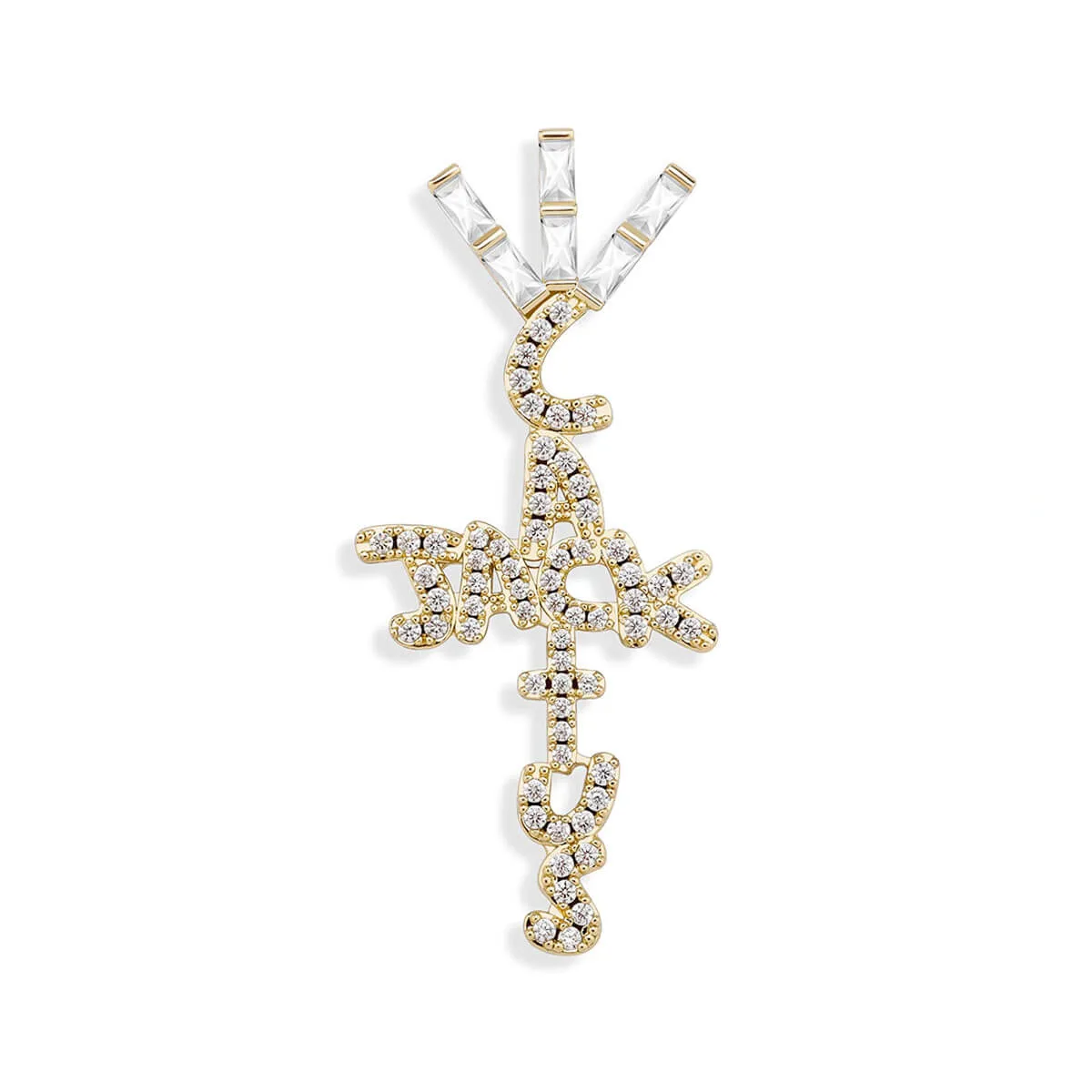 Hip Hop Ice Crystal Cubic Zirconia Pendant Chain Necklace - Image 5