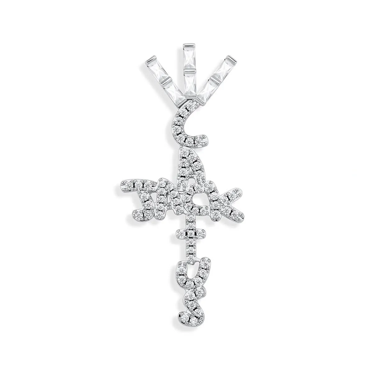 Hip Hop Ice Crystal Cubic Zirconia Pendant Chain Necklace - Image 6