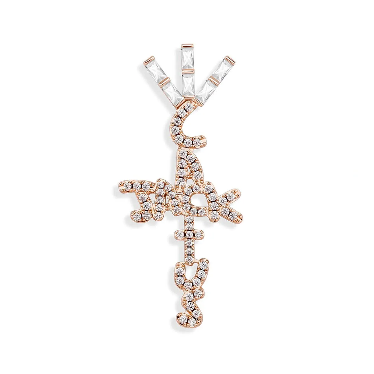 Hip Hop Ice Crystal Cubic Zirconia Pendant Chain Necklace - Image 7